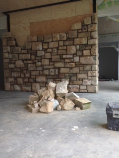 Sandstone Fireplace