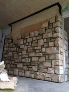 Sandstone Fireplace