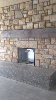 Sandstone Fireplace