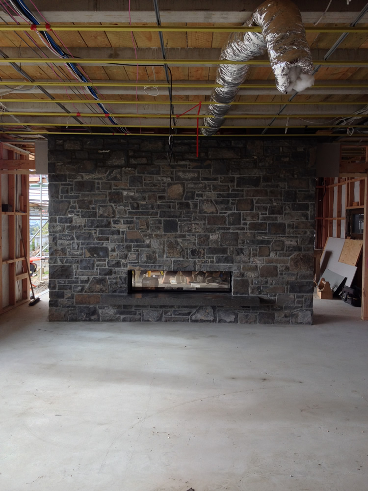 Stone Fireplace