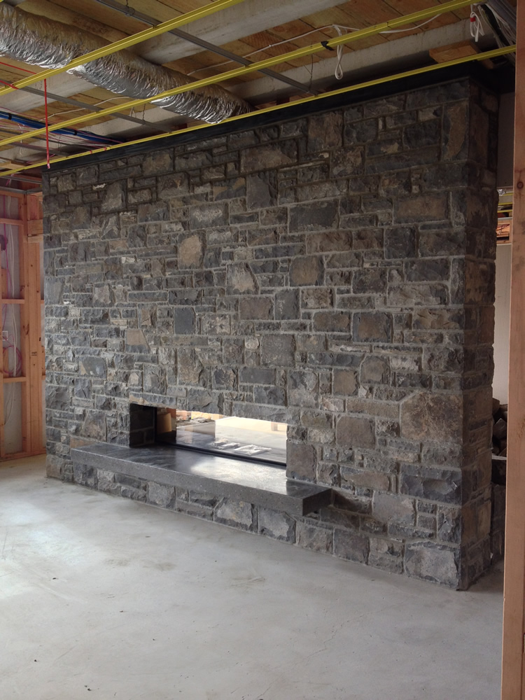 Stone Fireplace